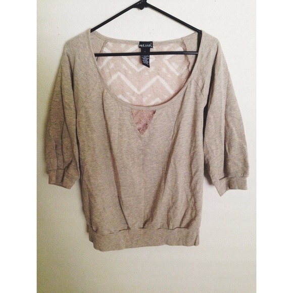 See-Through Lace Sweater/Top