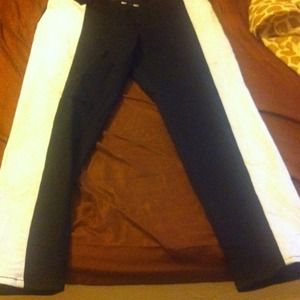 Black white pants