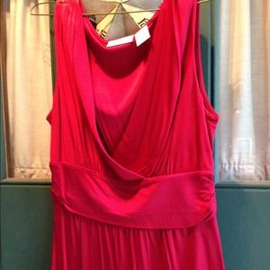 Red tank shell 100% rayon