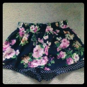 Floral Print Skort