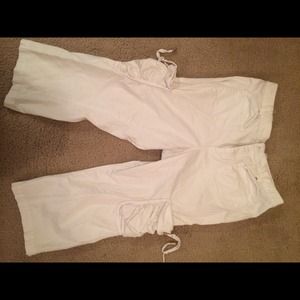 White Baby Phat pants with cargo pockets