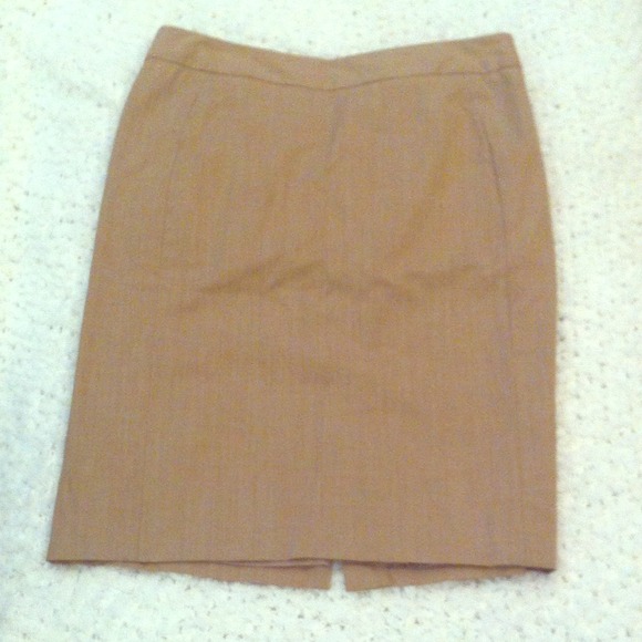 Khaki pencil skirt