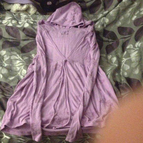 Old navy lavender butterfly hoody size small - Picture 1 of 4