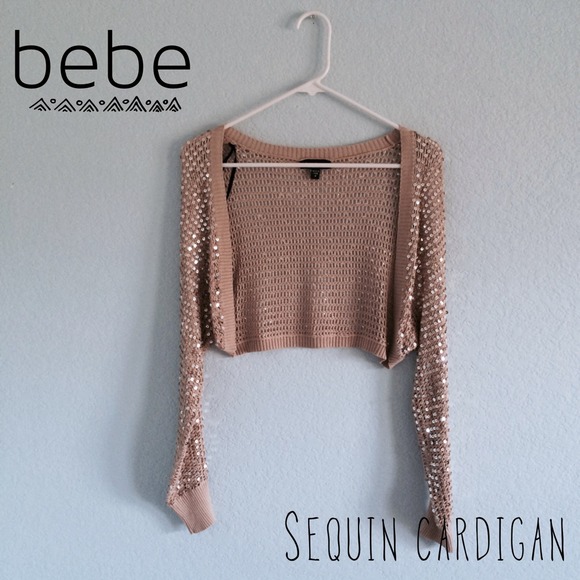 Bebe sequin cardigan (size m)