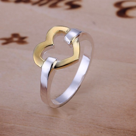 Sterling silver "OPEN HEART" ring!