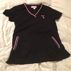 Black Koi Ashley Scrub Top