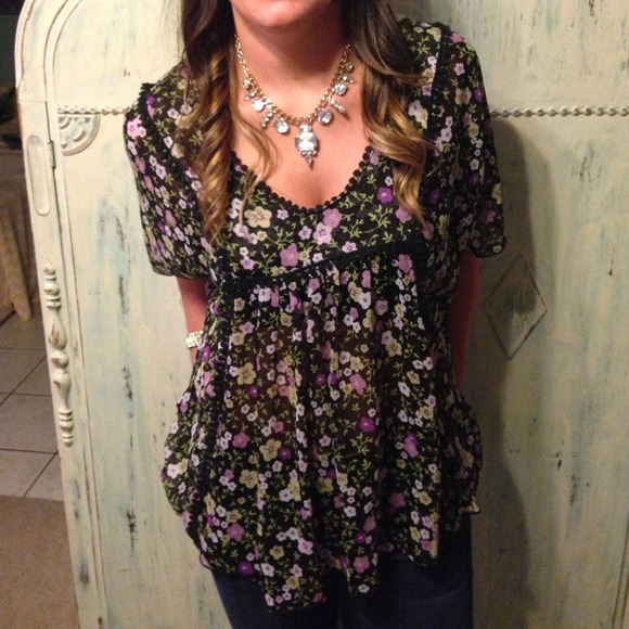 Sheer Floral top