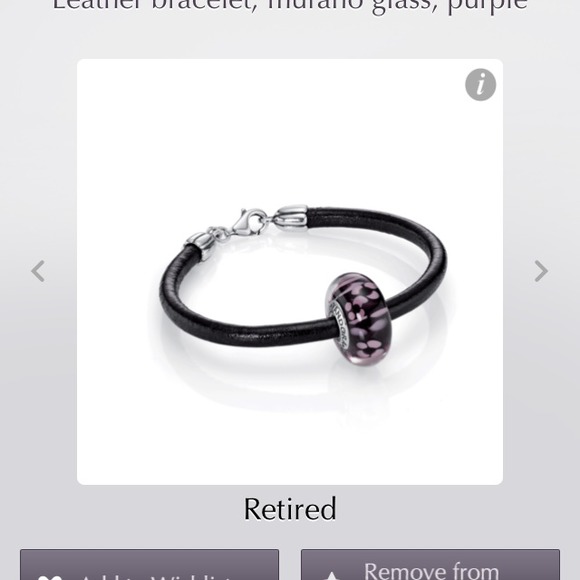 Pandora bracelet bundle. Purple/yellow