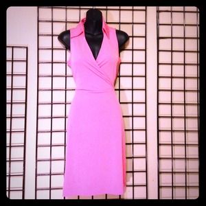 New York & CO Pink Sailor Wrap Dress