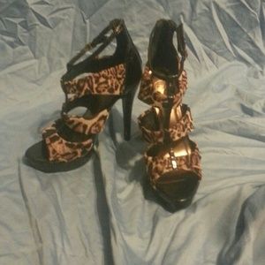 Cheetah high heels