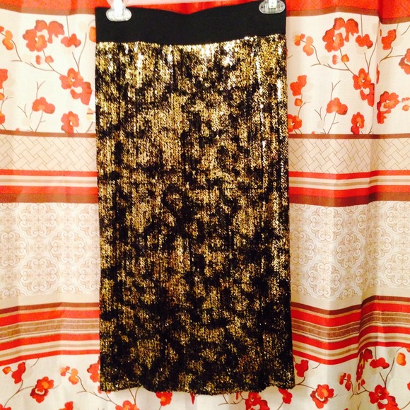 Brand new sequin pencil skirt!!
