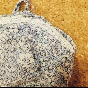 Blue Floral Tang Top