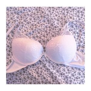 ♡WHITE LACE BRA♡