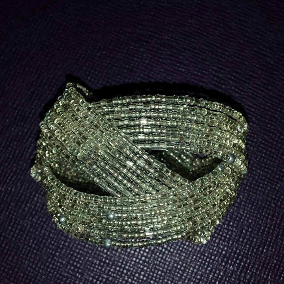 Sparkling bangle/cuff bracelet - Picture 2 of 3