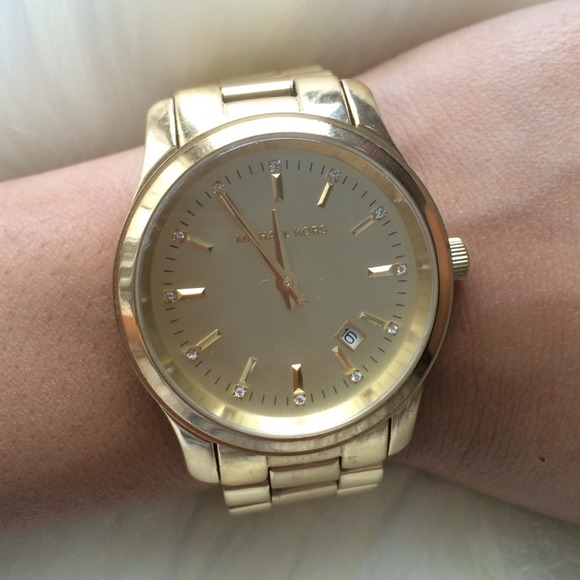 SOLD Gold MK watch AUTHENTIC