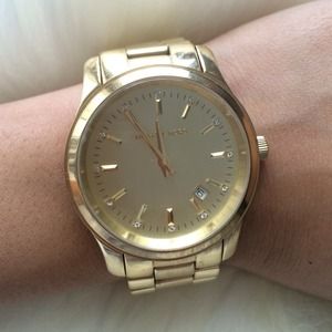 SOLD Gold MK watch AUTHENTIC
