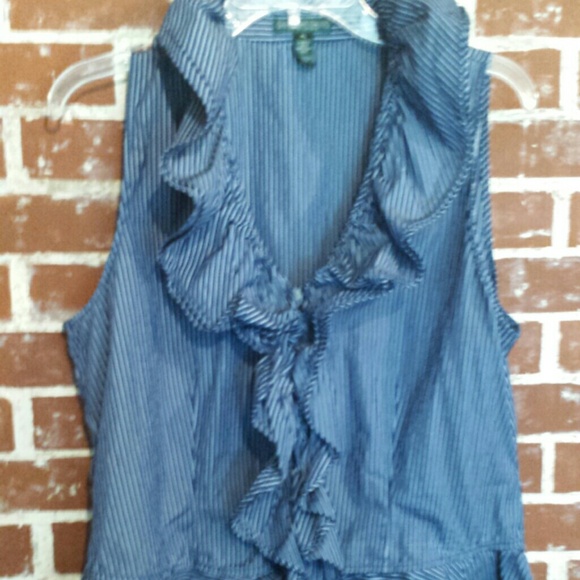 Ralph Lauren summer ruffled shirt