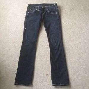 True religion sz 29 straight leg jeans dark wash