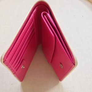 💯authentic COACH leather wallet pink