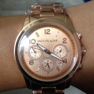 •••••RESERVED FOR ANDREA  •••• MK gold rose watch