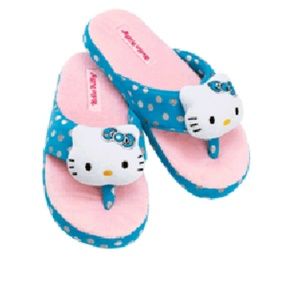 SOLD....!!NEW!!  Hello kitty plush slippers/ Ring