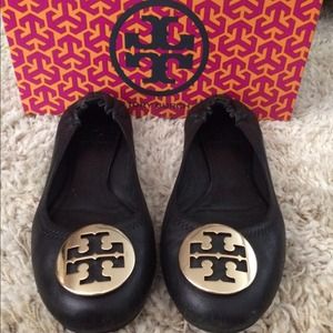 Tory burch black flats
