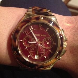 Micheal Kors tortoise with gold