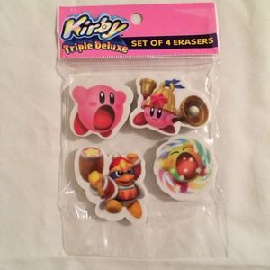 Kirby Triple Deluxe 3DS Erasers -Nintendo-