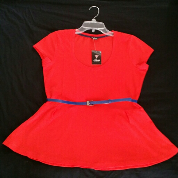 Guess Kim Peplum Top