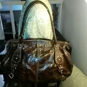 Roberta Gandolfi Brown Bucket Bag with Dust Cover