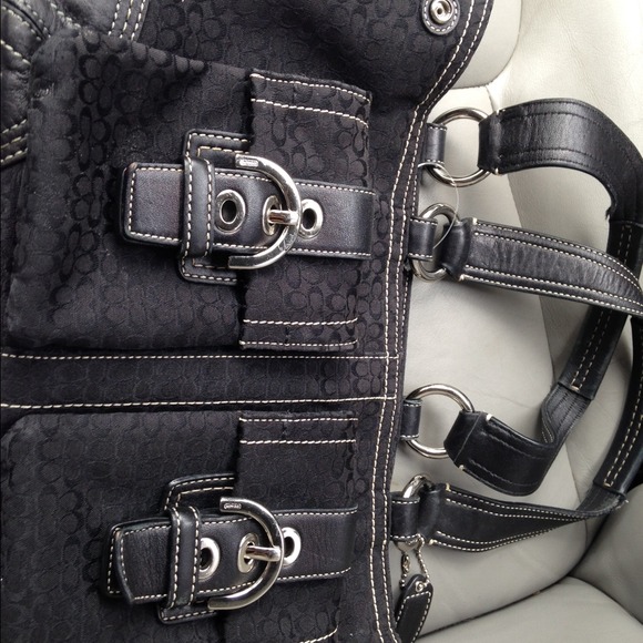 Coach signature handbag