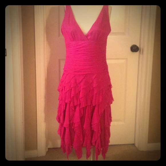 Gorgeous Laundry fuschia evening dress