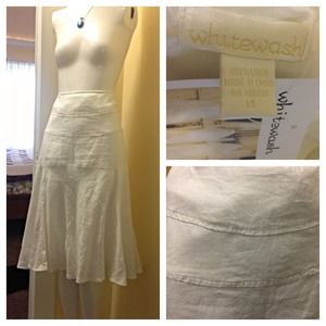 Whitewash NWT white "Flirty Skirt"