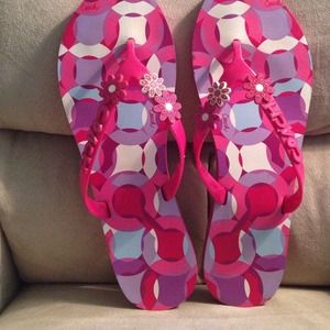 Coach Poppy flip flops