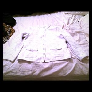Textured White Light Jacket