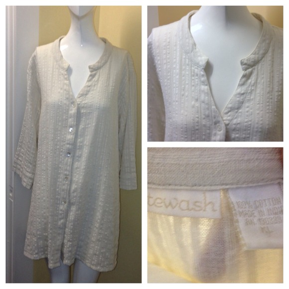 Whitewash summer blouse