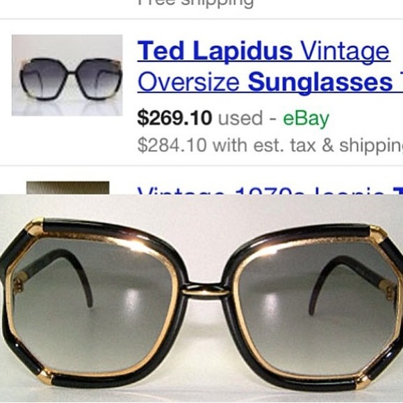 Traded 💕 Ted Lapidus oversized sunglasses