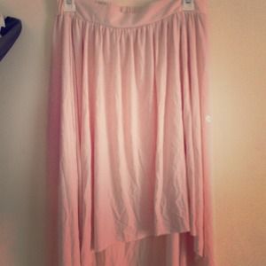 Pink high-low skirt