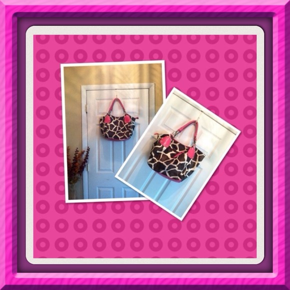 🎉HP 1/13🎉Pink and brownish/black cowhide print