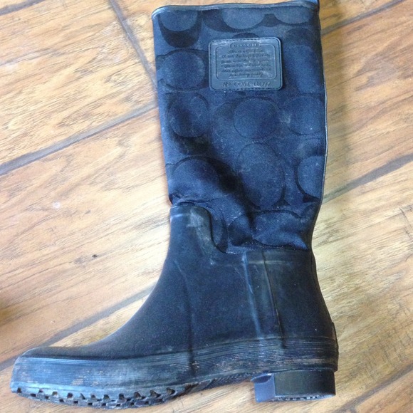 Coach rain boots