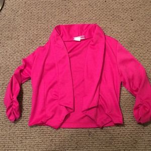 Pink cotton blazer