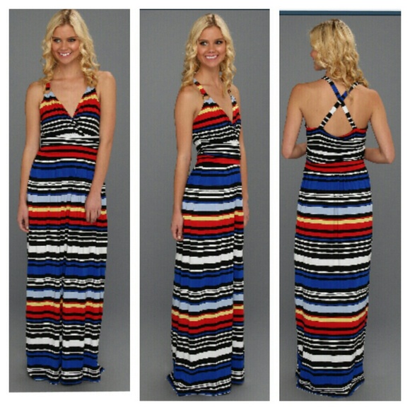 ??HP 6/20??NOT 2 FOR $40/  Striped Maxi Dress - Picture 4 of 4