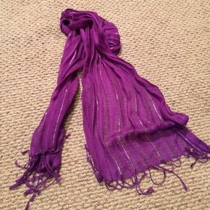 Purple scarf