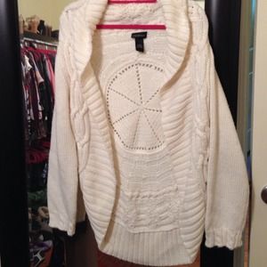 Lane Bryant 18/20 2X White Sweater/Jacket