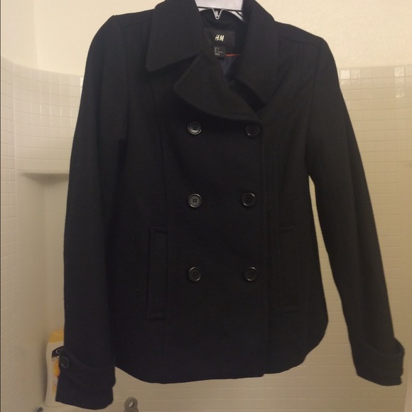 H&M Jackets & Coats - Classic Black H&M Peacoat Coat Jacket H&M Jackets & Coats - Classic Black H&M Peacoat Coat Jacket
