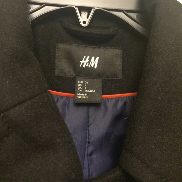 H&M Jackets & Coats - Classic Black H&M Peacoat Coat Jacket H&M Jackets & Coats - Classic Black H&M Peacoat Coat Jacket