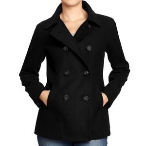 H&M Jackets & Coats - Classic Black H&M Peacoat Coat Jacket H&M Jackets & Coats - Classic Black H&M Peacoat Coat Jacket