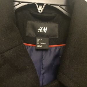 H&M Jackets & Coats - Classic Black H&M Peacoat Coat Jacket H&M Jackets & Coats - Classic Black H&M Peacoat Coat Jacket