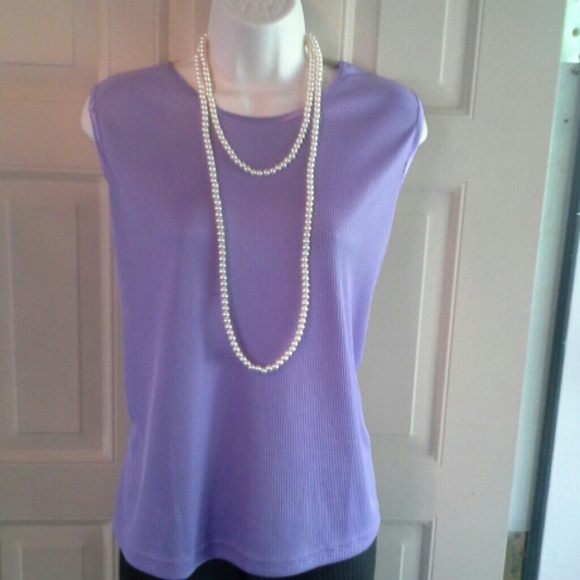 ALIA PETITES PURPLE BLOUSE