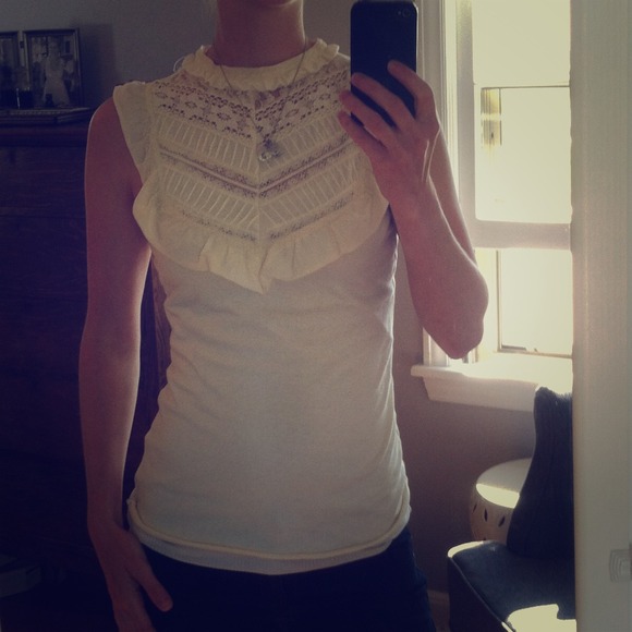 Bundle*** Cream top with express tees.